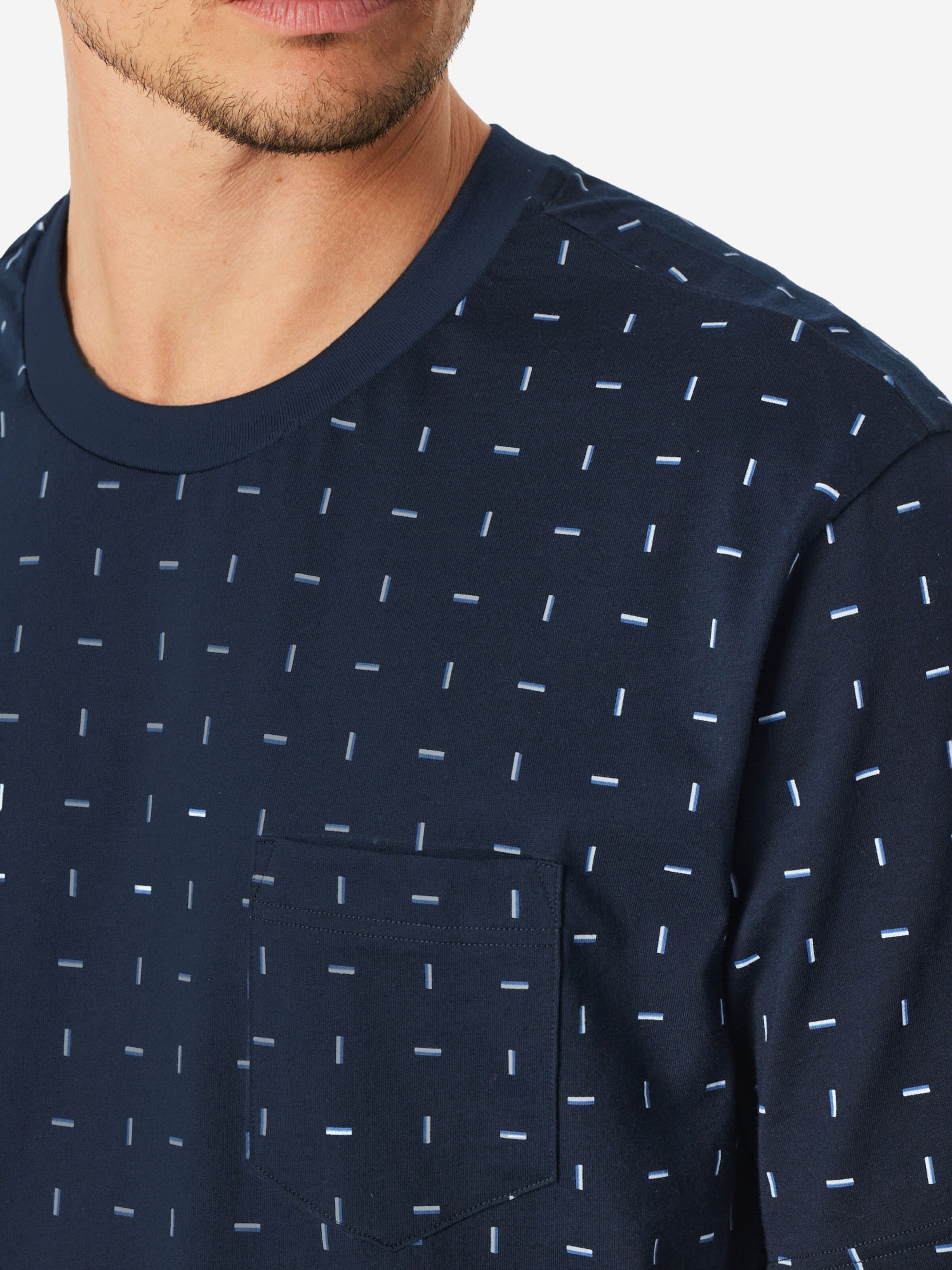 Pyjama court ' Comfort Essentials ' SCHIESSER en bleu