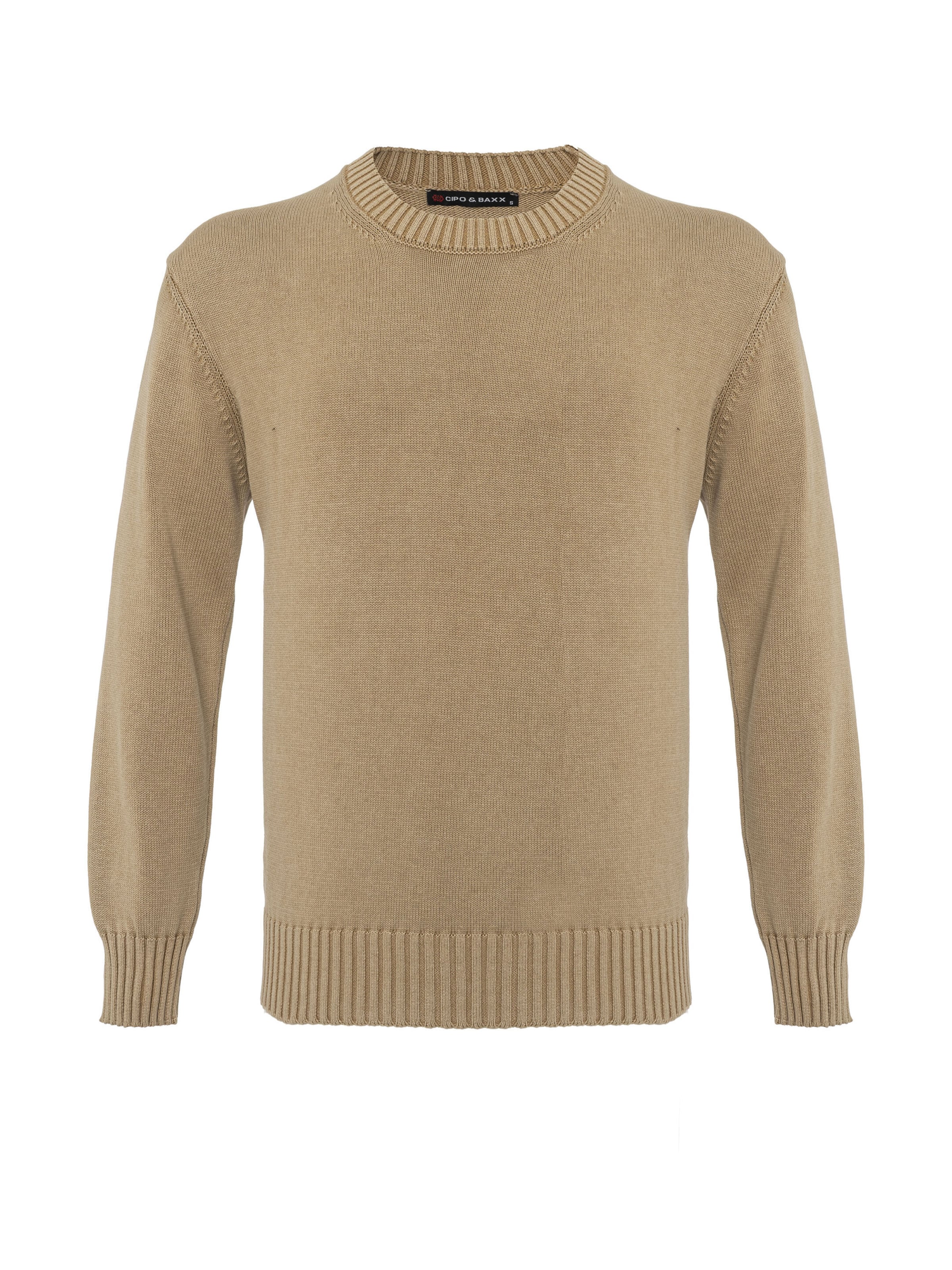 CIPO & BAXX Pullover 'CP289' in Beige: Vorderseite