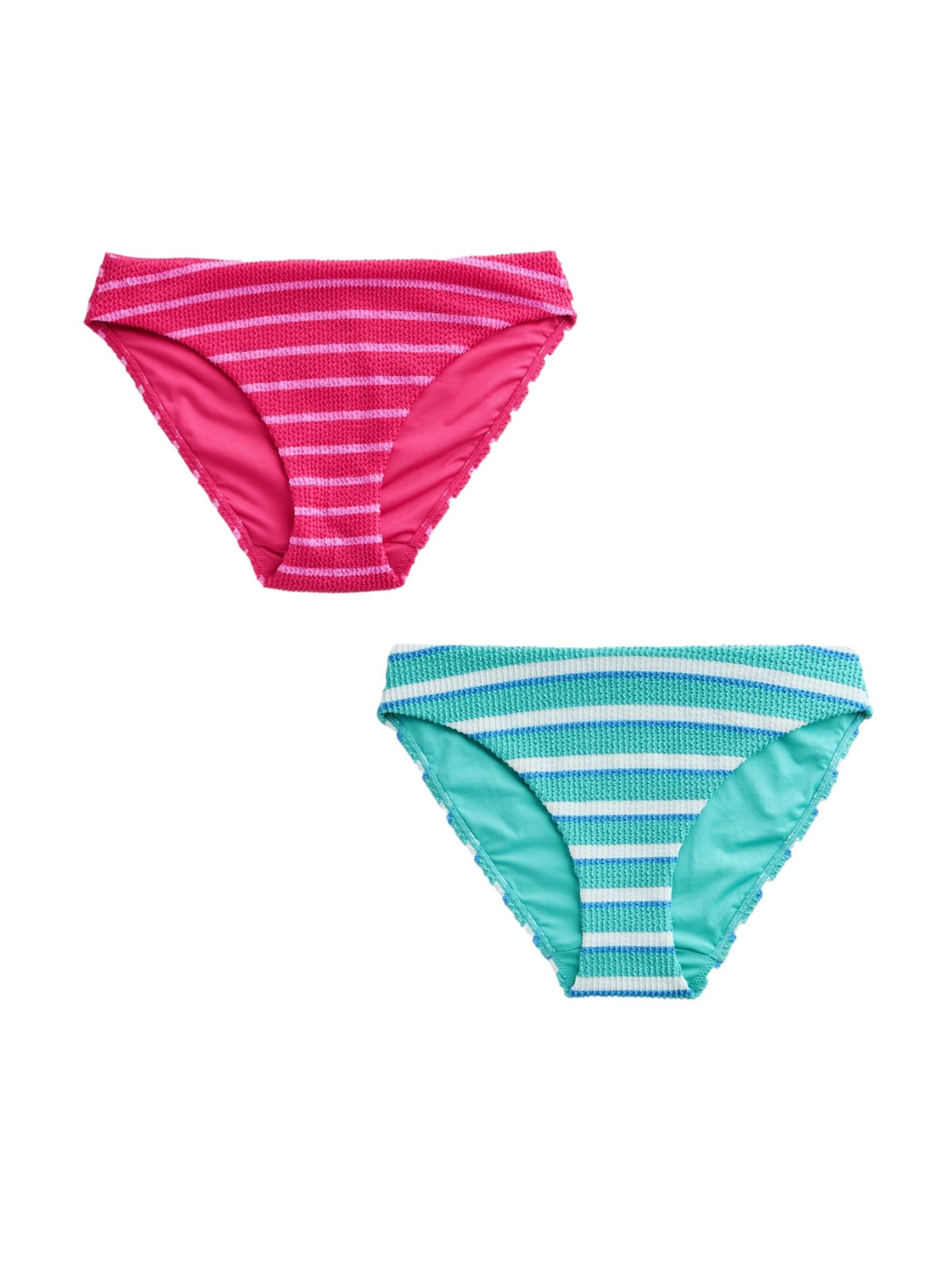 Next Bas de bikini en bleu / aqua / rose / blanc, Vue avec produit