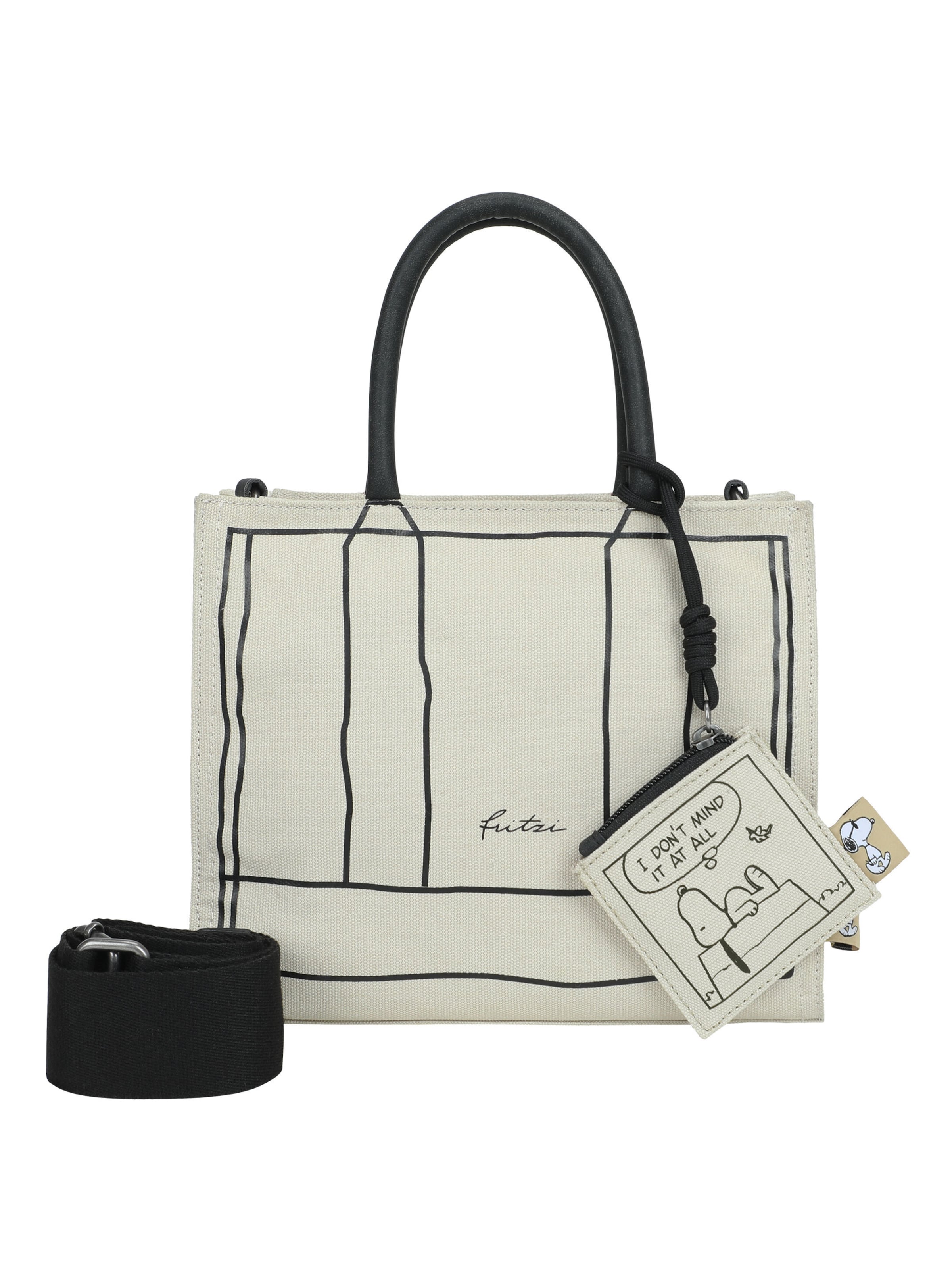 Fritzi aus Preußen Tasche 'PeanutsTM x fritzi Izzy09 Easy Sketched' in Beige: Vorderseite