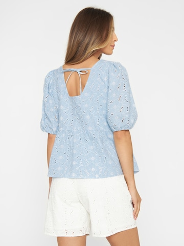 KnowledgeCotton Apparel Blouse in Blue