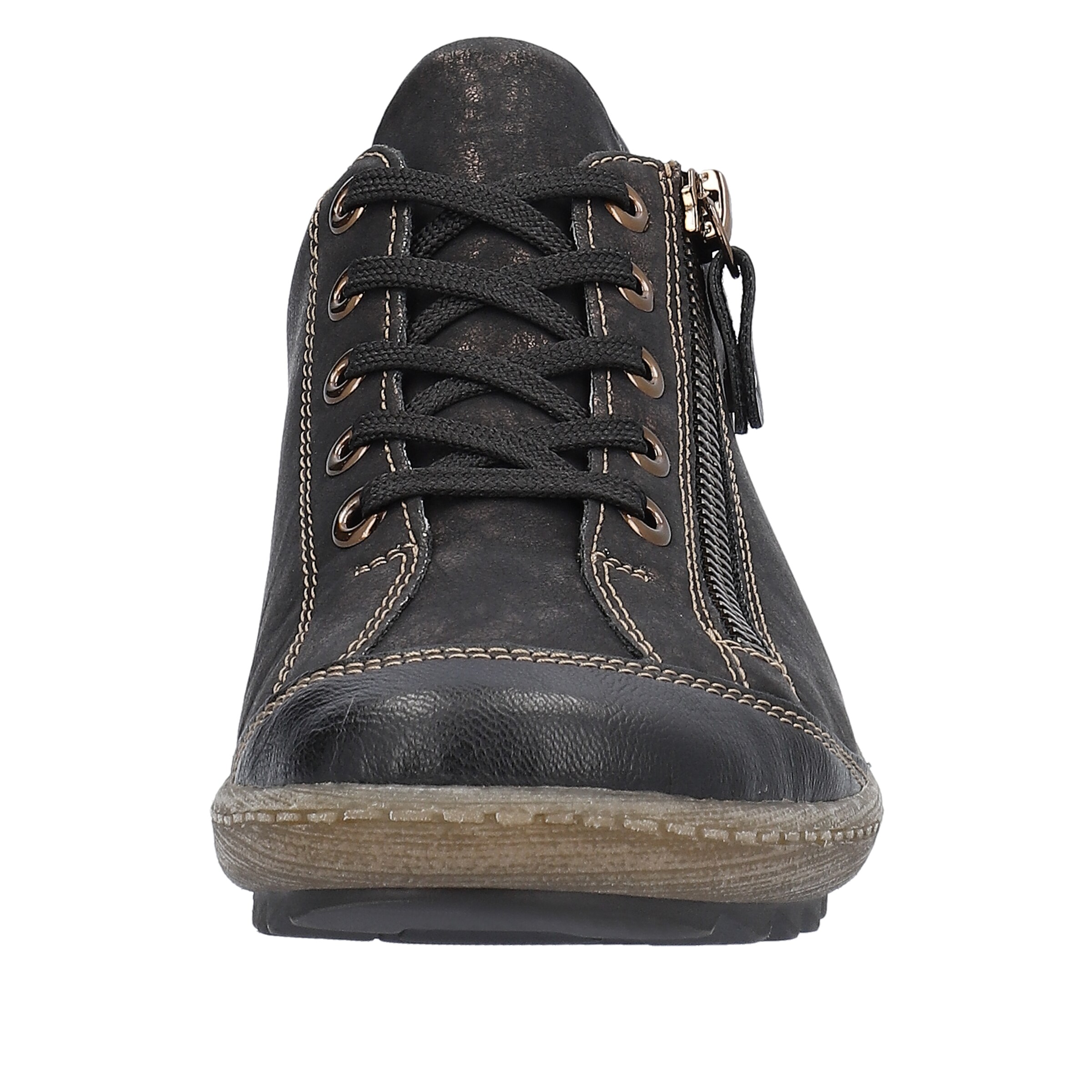 REMONTE Schnürschuh in Schwarz