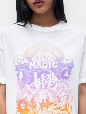 Pull&Bear T-Shirt in Weiß