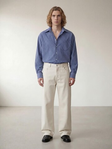 Fit confort Chemise 'The Carl Blue Check Loose Shirt' ARMIE en bleu