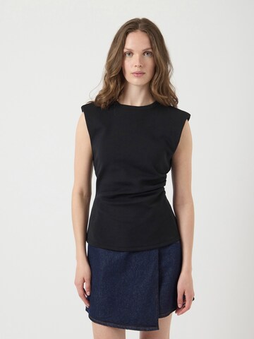 YAS Top 'YASPINA' in Black: front