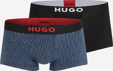 HUGO Red - Boxers 'Brother' em azul: frente