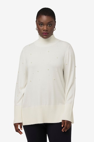 Pull-over Ulla Popken en blanc : devant