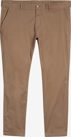 Pantaloni eleganți de la TOM TAILOR Men + pe maro: față