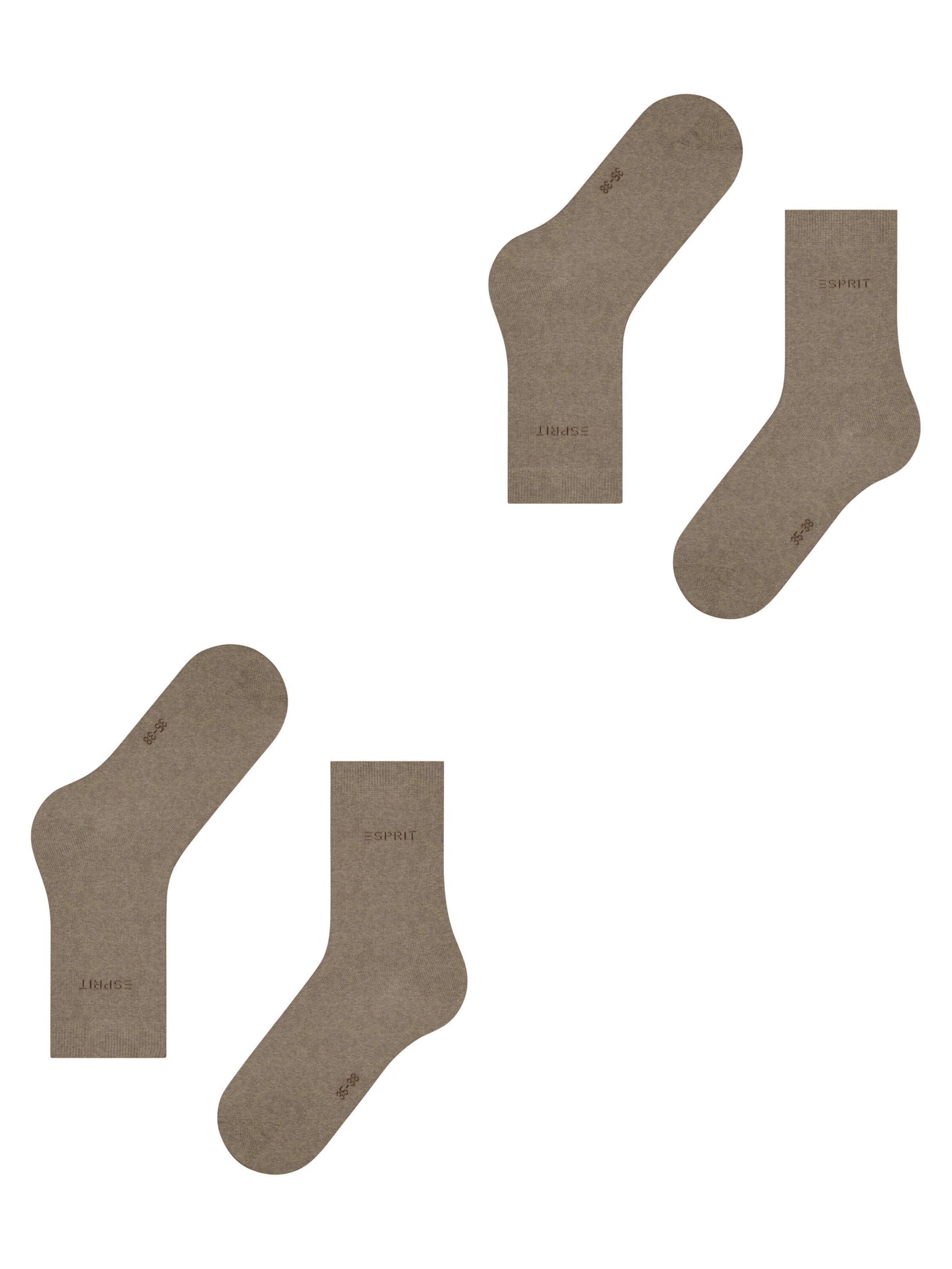 ESPRIT Socks 'Uni 2-Pack' in Brown