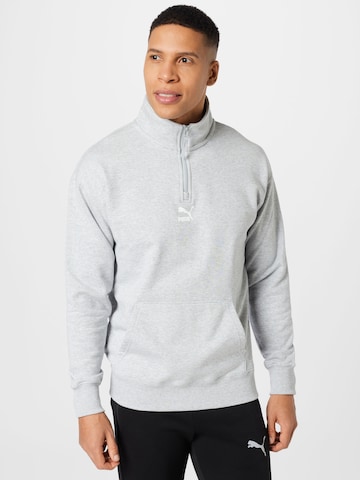 PUMA Sweatshirt in Grijs: voorkant