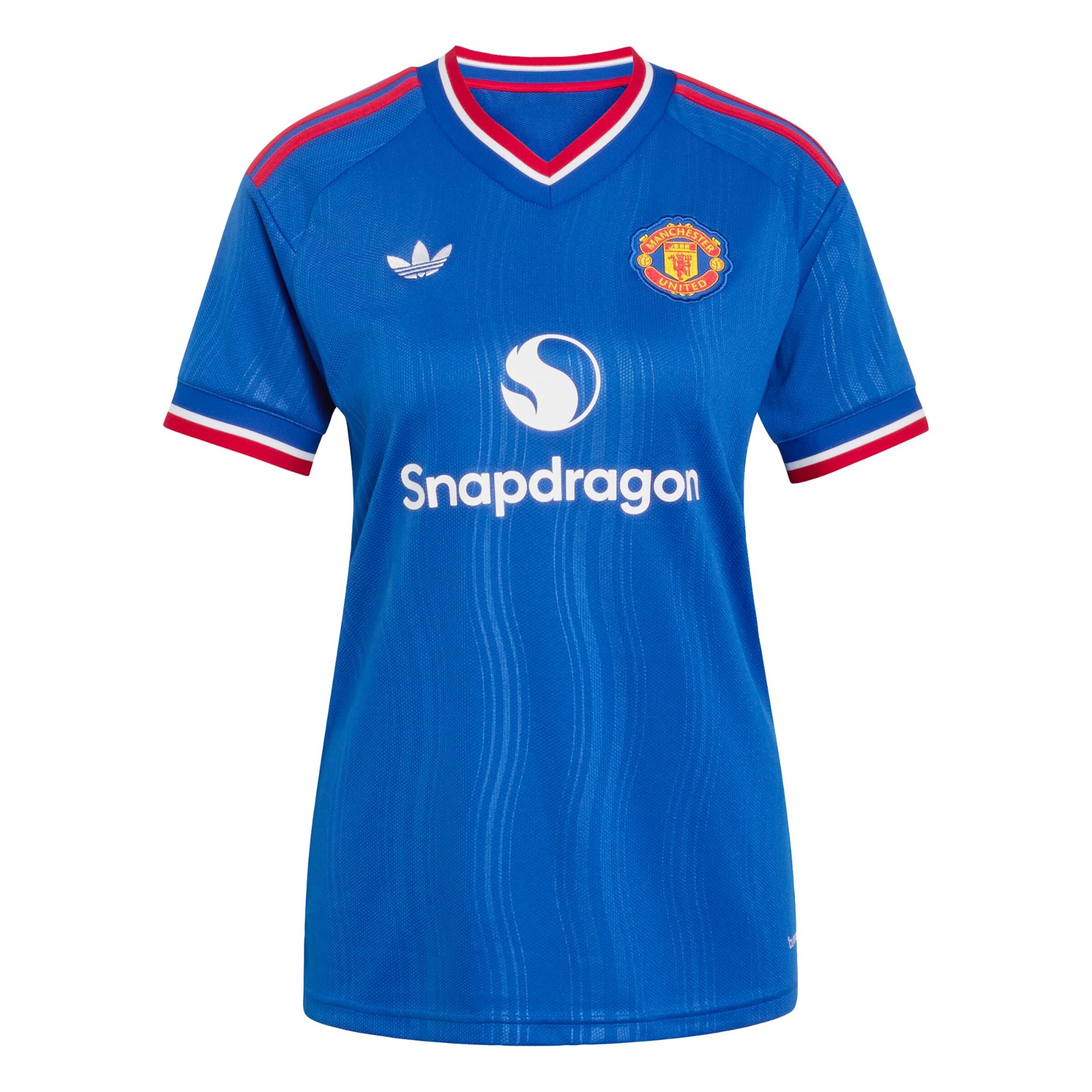 ADIDAS PERFORMANCE T-shirt fonctionnel 'Manchester United 26/27' en XS en bleu roi / orange foncé / rouge cerise / blanc, Vue avec produit