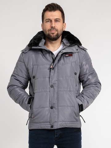 Rock Creek Winterjacke in Grau: Vorderseite