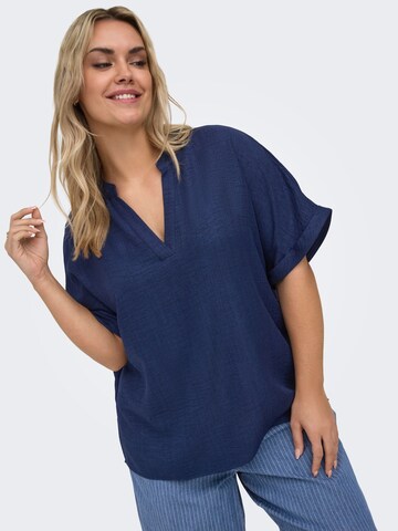 Chemisier 'CARBay' ONLY Carmakoma en bleu