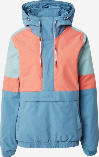 PROTEST Veste de sport 'TJVARI' en bleu fumé / menthe / orange, Vue avec produit