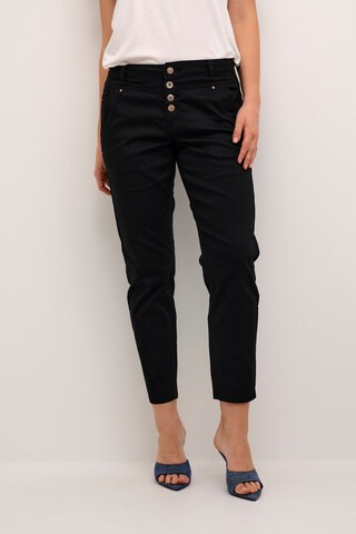 Cream Slim fit Jeans 'Paula' in Black: front