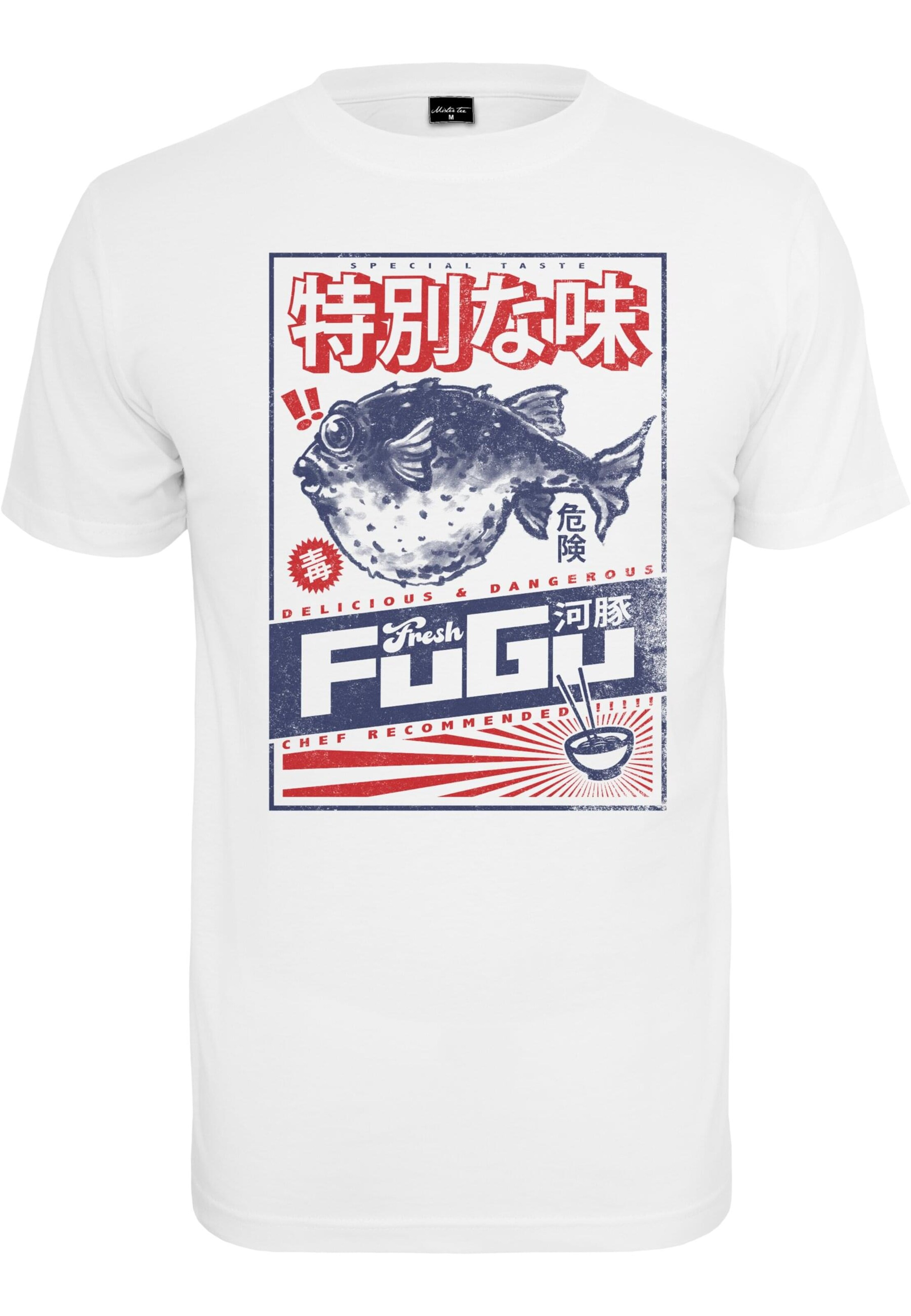 Mister Tee - Camisa 'Fugu' em branco: frente