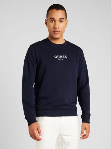 GUESS Sweatshirt in Blauw: voorkant