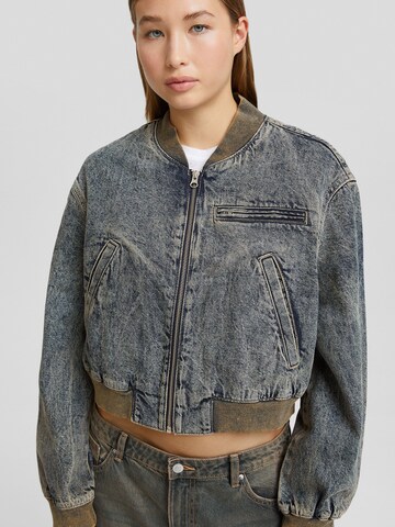 Bershka Between-season jacket in Blue