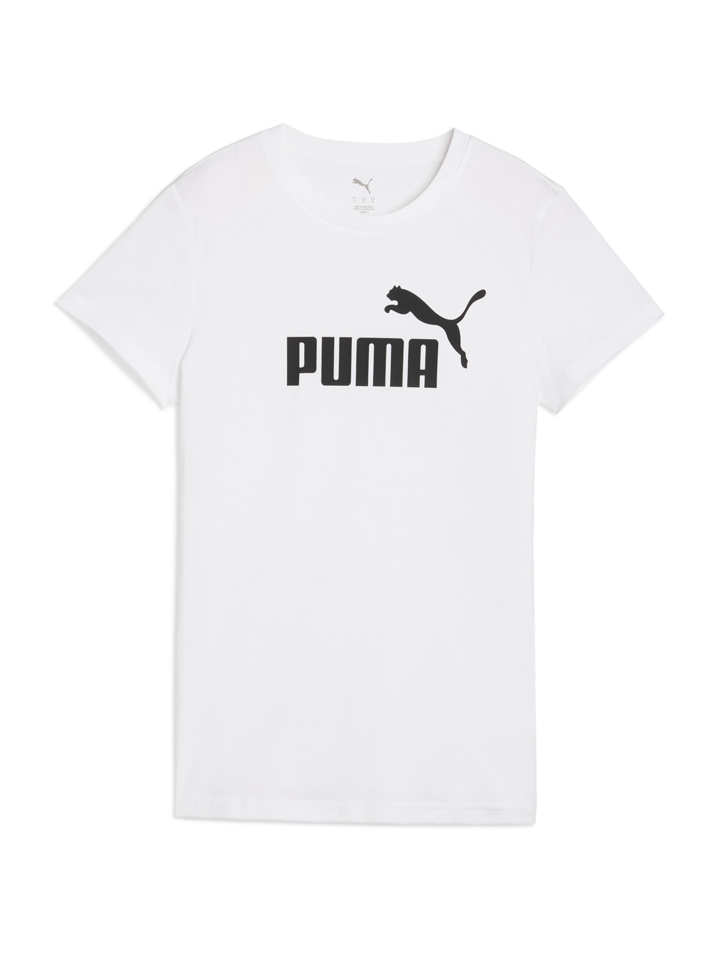 PUMA Λειτουργικό μπλουζάκι 'Ess No. 1' σε λευκό: μπροστά