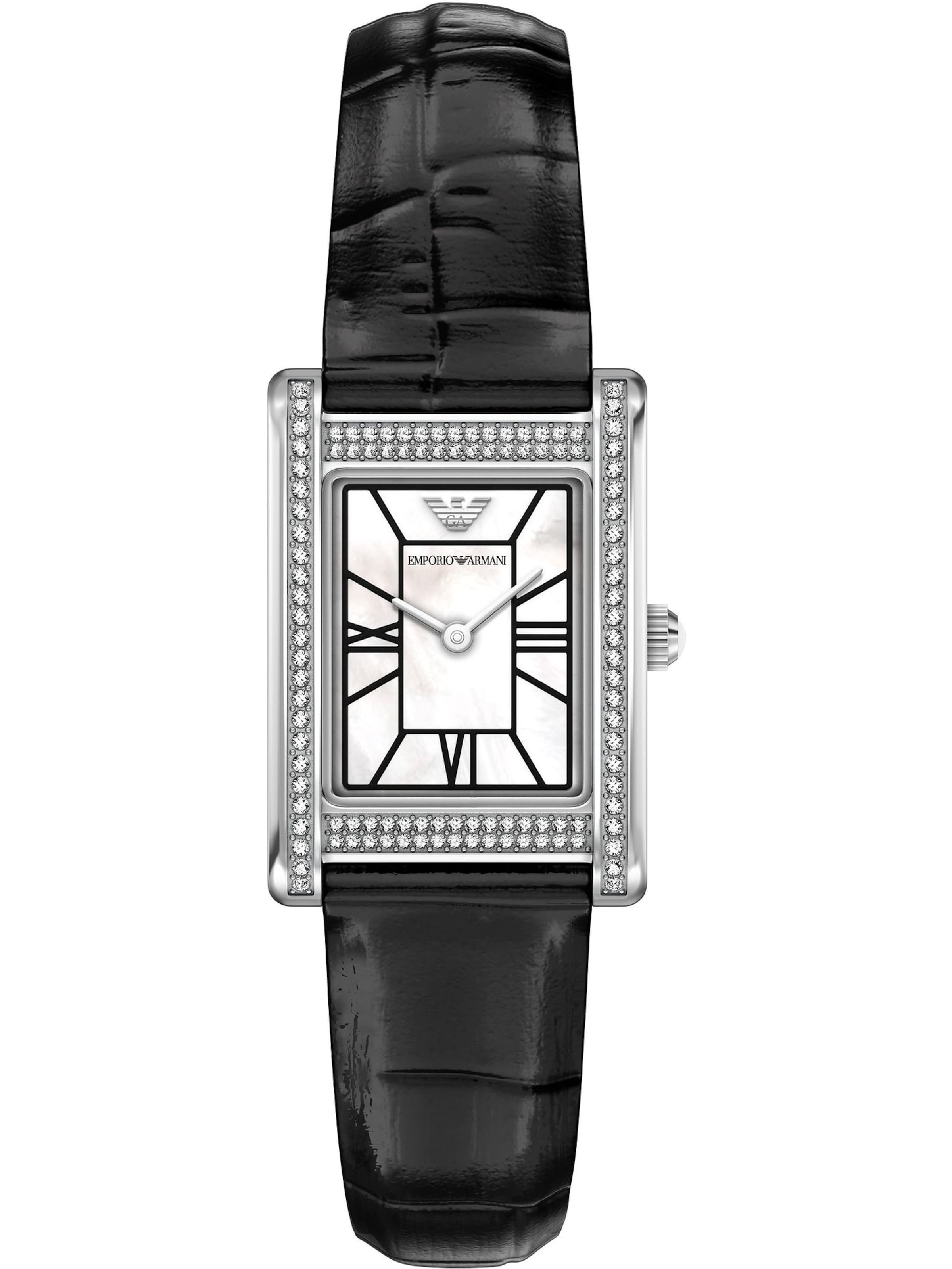 Emporio Armani Uhr in Schwarz: Vorderseite
