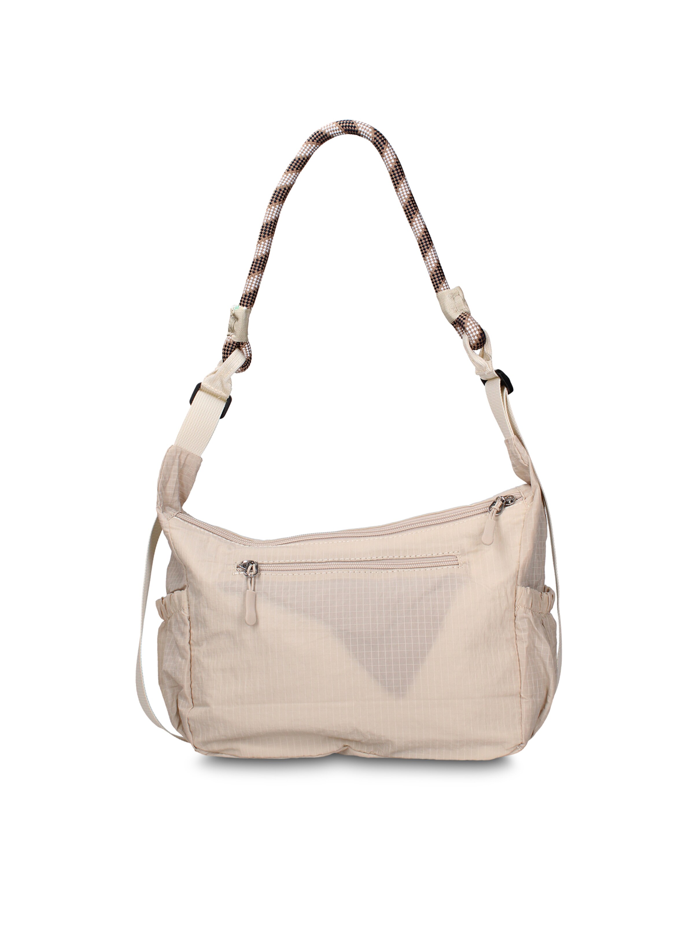 Borsa a spalla 'Borsa a Spalla Donna Gianmarco Venturi Pelle Vegana PU con Zip' di GianMarco Venturi in bianco