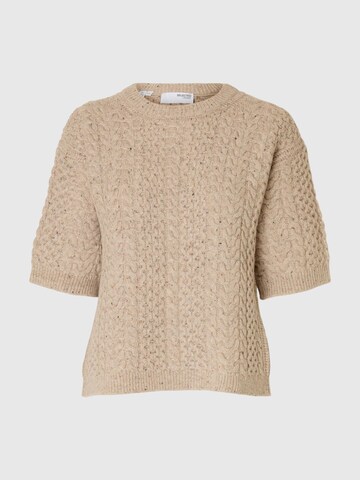 Pullover di SELECTED in beige: frontale