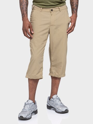 Schöffel Regular Outdoorbroek 'Springdale1' in Beige: voorkant