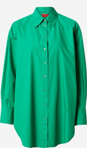 HUGO Red - Blusa 'Ennia' em verde: frente