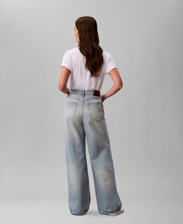 Calvin Klein Jeans Wide leg Jeans in Blauw