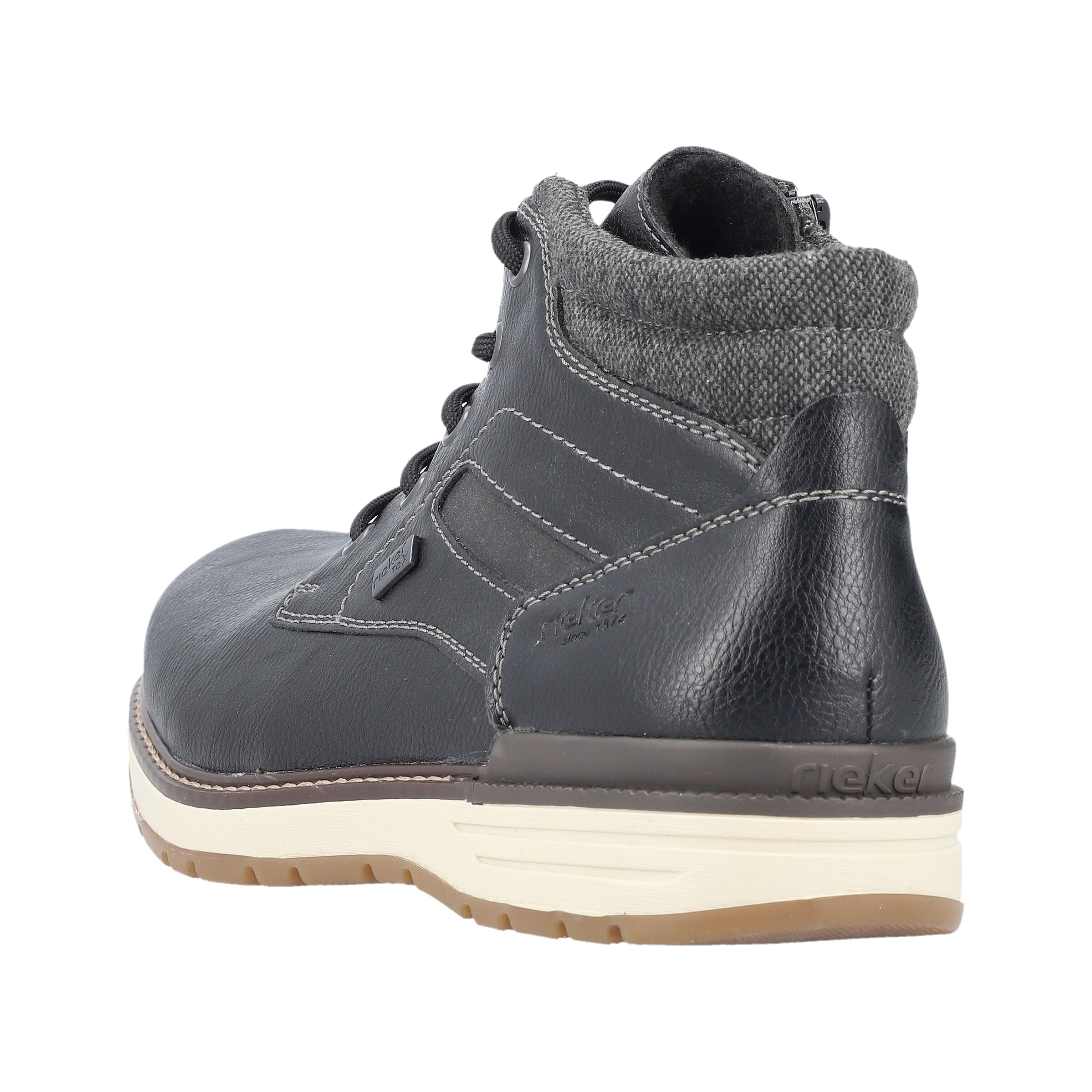 Rieker Schnürboots in Schwarz