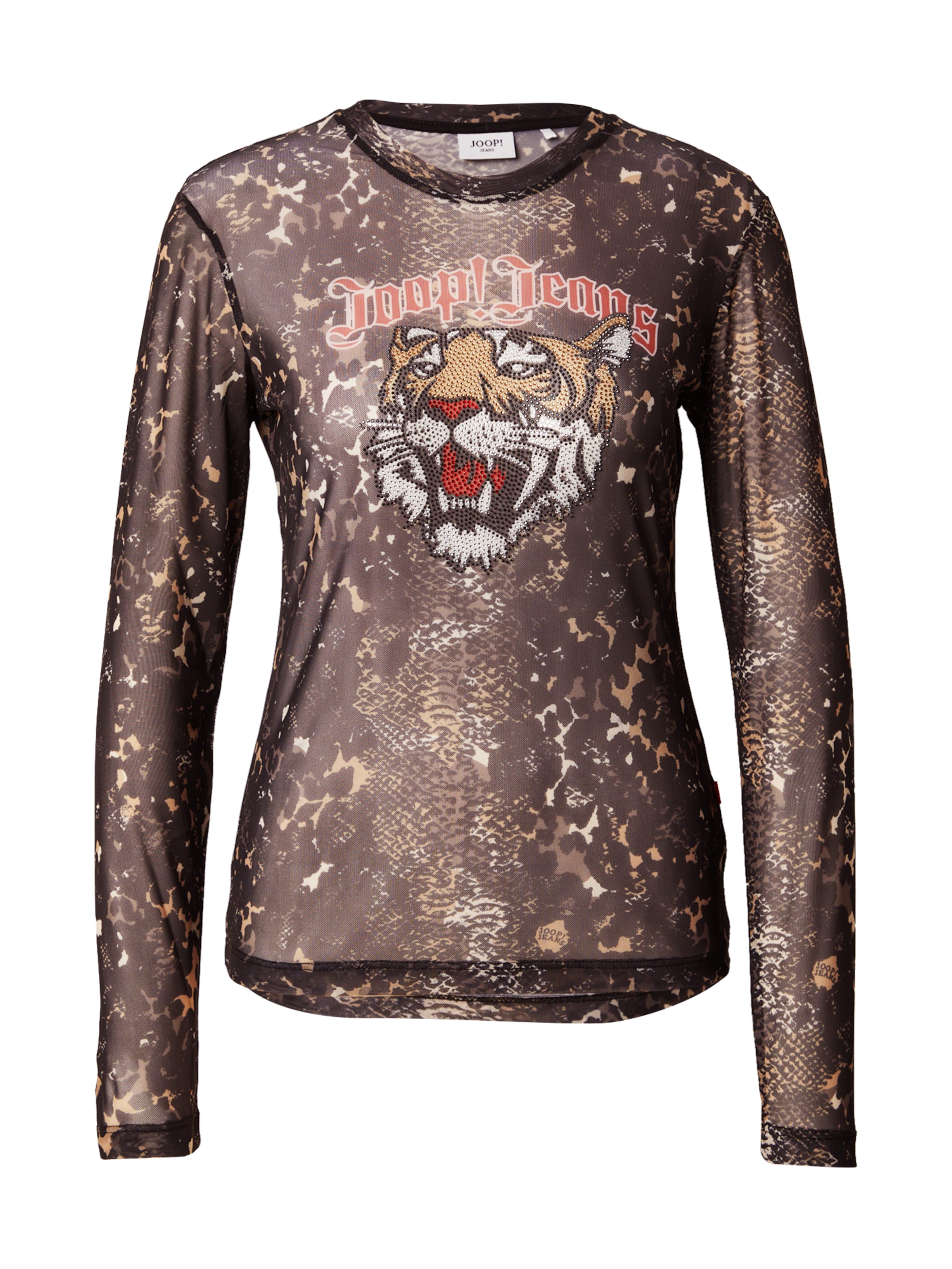 JOOP! Jeans Μπλουζάκι 'Tulipa' σε καφέ: μπροστά