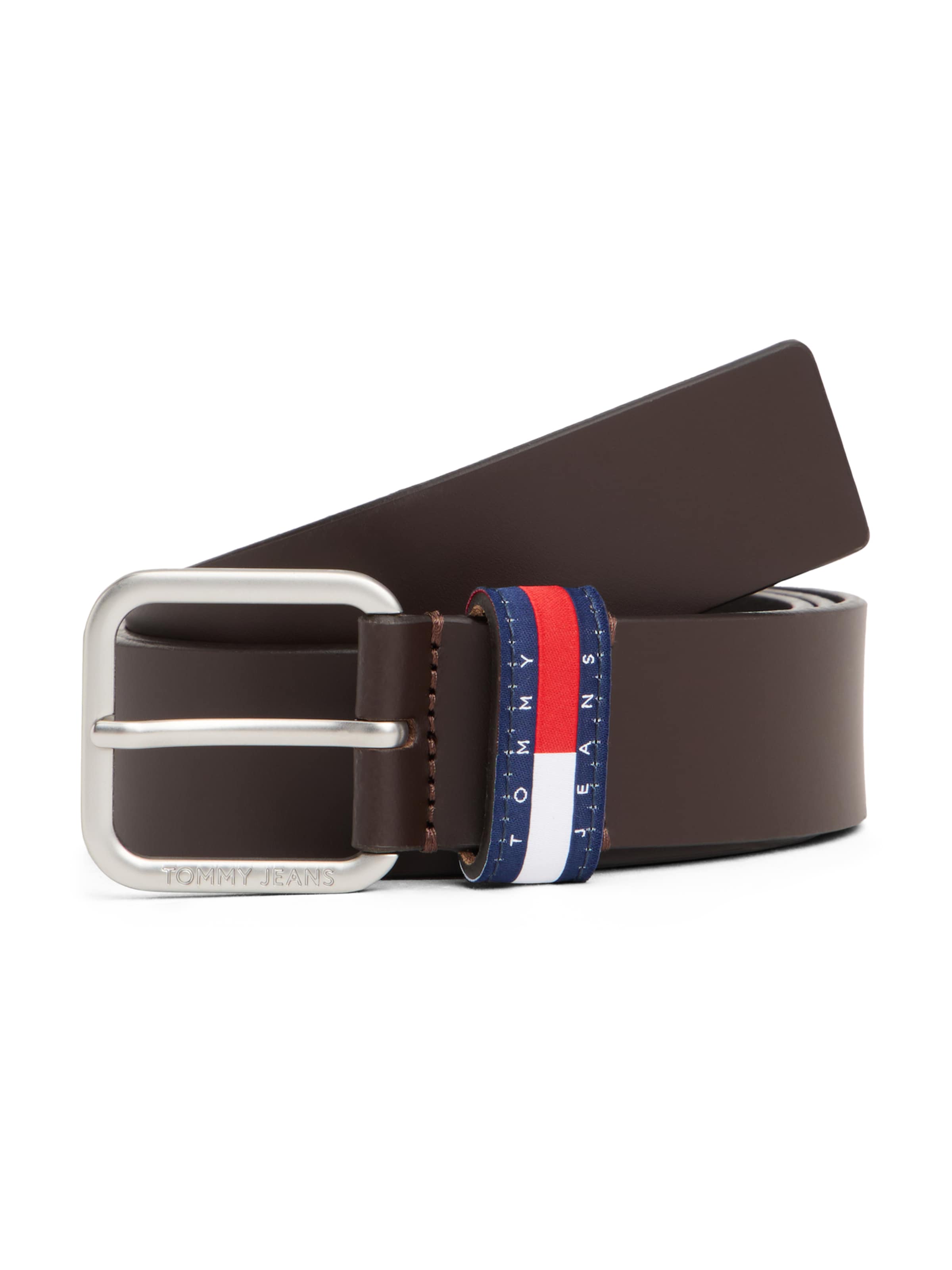 Tommy Jeans - Cintos 'RYAN 3.5' em castanho: frente