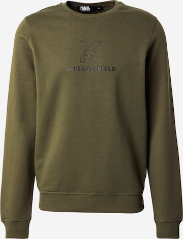 Karl Lagerfeld Sweatshirt in Grün: Vorderseite