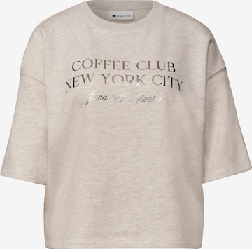 Sweat-shirt STREET ONE en beige : devant