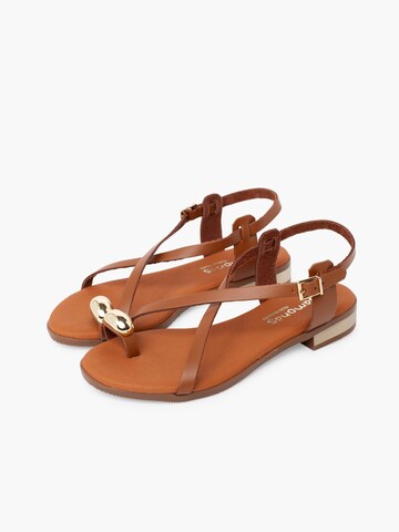 Pisamonas Sandale‌ in Braun