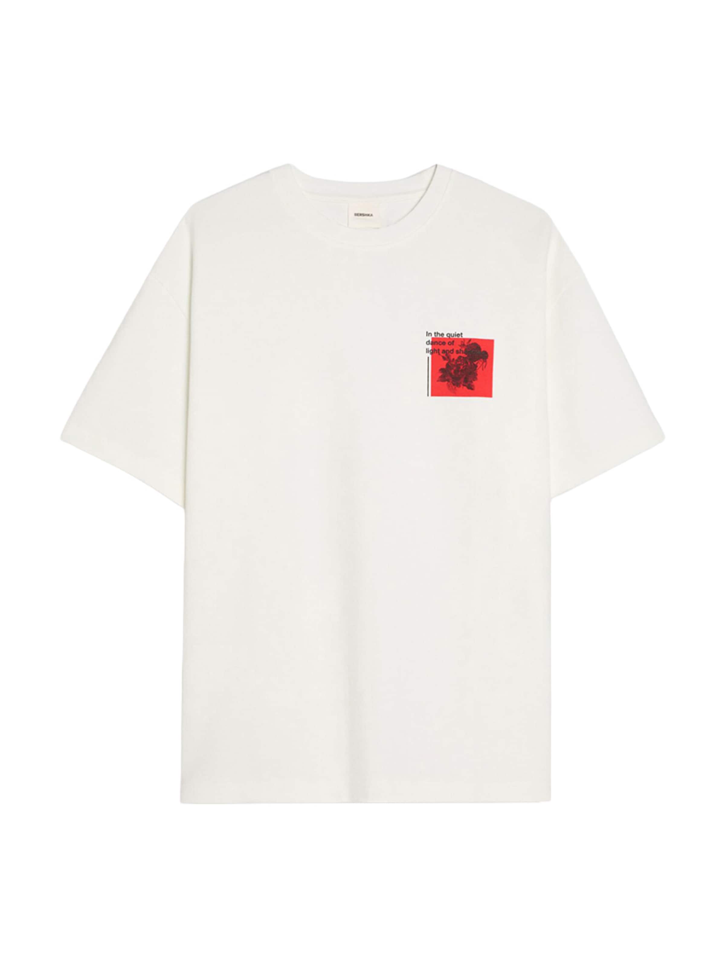 Bershka Shirt in White: front