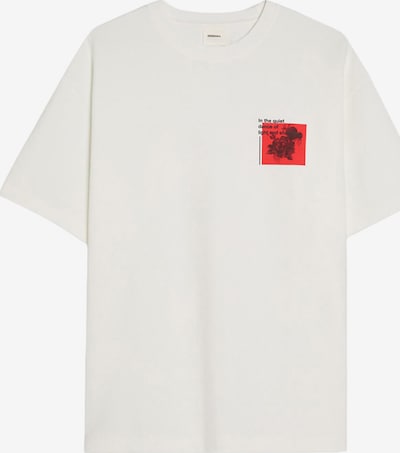 Bershka Majica veličine XS u crvena / crna / bijela, Pregled proizvoda