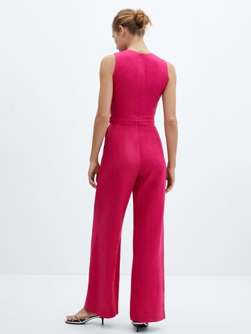 MANGO Jumpsuit 'Nan' in Pink