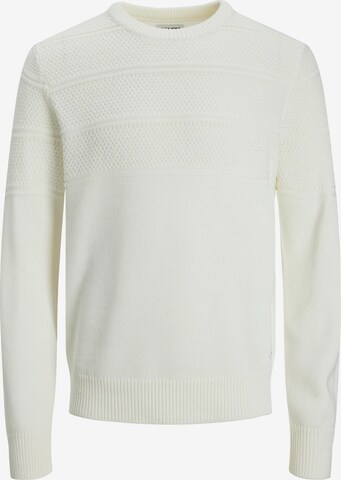 Pull-over 'JERRY' JACK & JONES en blanc : devant