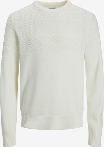 JACK & JONES Sweater 'JERRY' in White: front