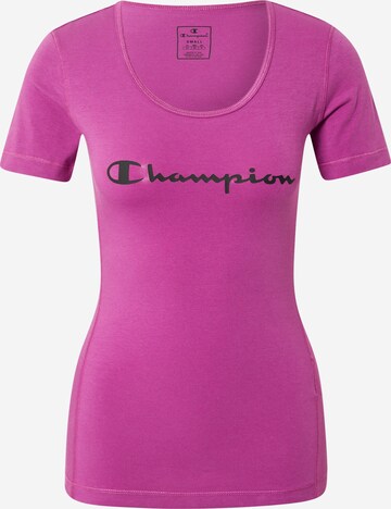 Champion Authentic Athletic Apparel T-Shirt in Lila: front