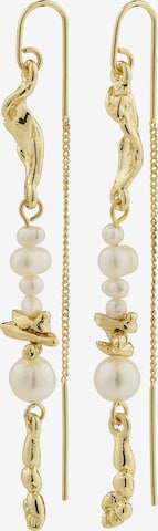 Boucles d'oreilles 'Intent' Pilgrim en or : devant