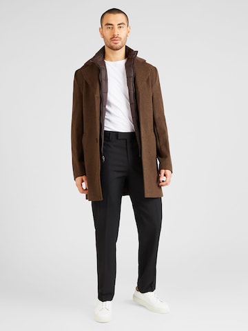 Bruun & Stengade Between-seasons coat 'Portmore' in Brown