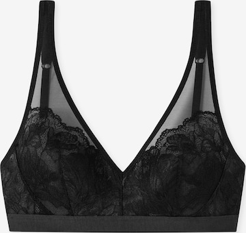 SCHIESSER Triangel BH ' Lace ' in Zwart: voorkant