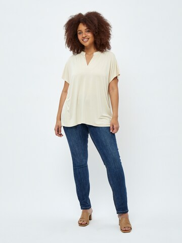 T-shirt 'Rosalinda' Peppercorn en beige
