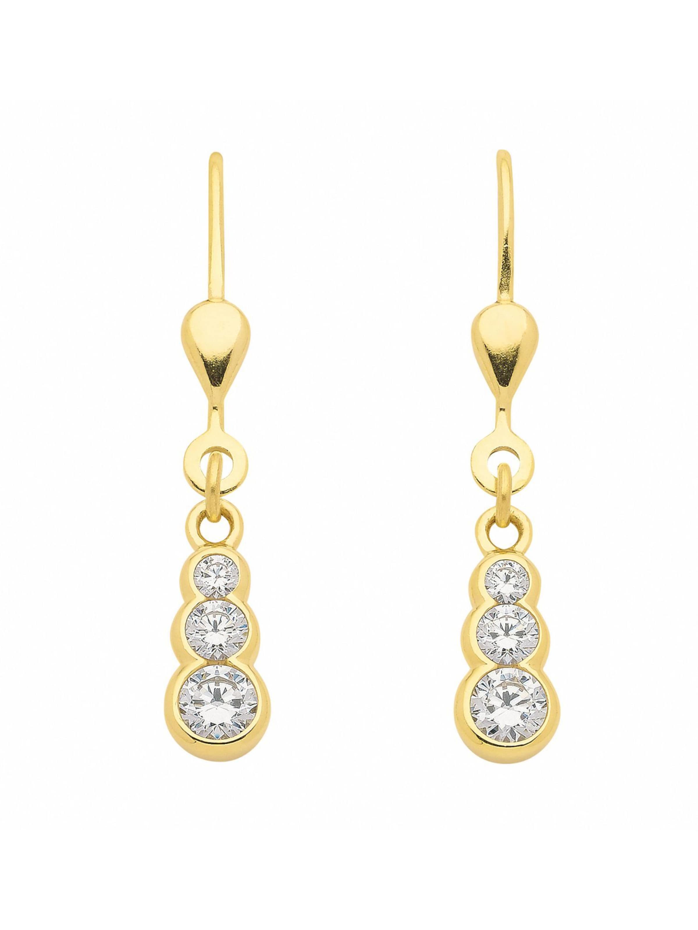 Adelia´s Ohrringe in Gold: Vorderseite