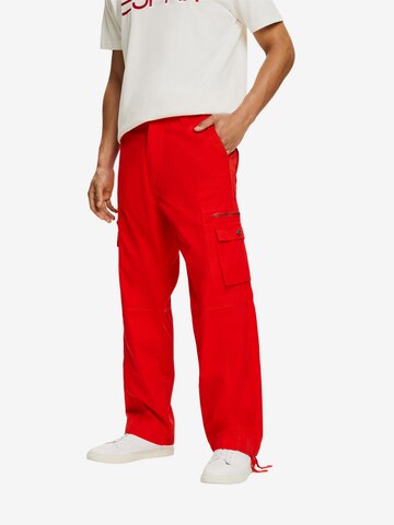 ESPRIT Regular Cargobroek in Rood