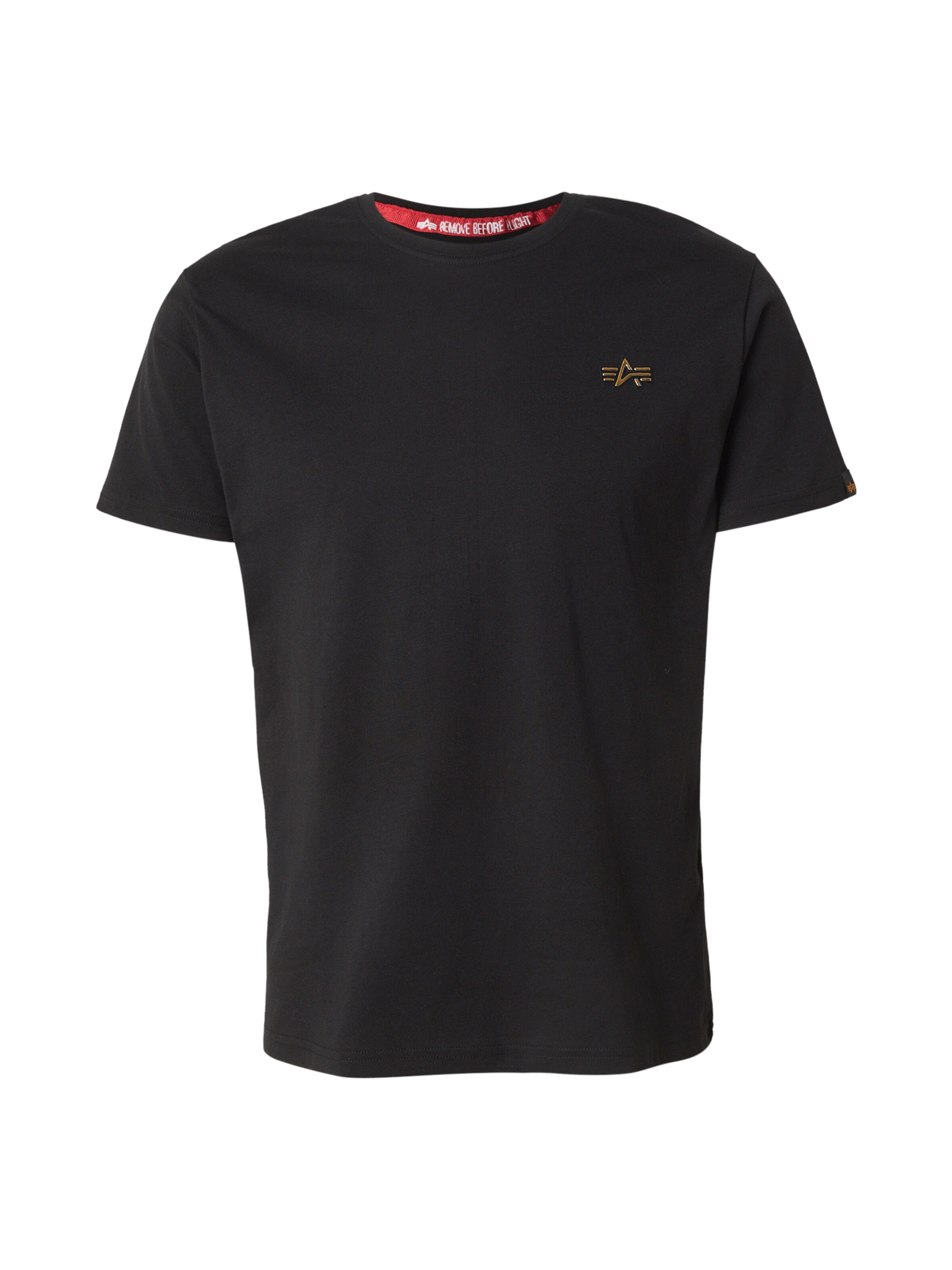 ALPHA INDUSTRIES T-Shirt in Schwarz: Vorderseite