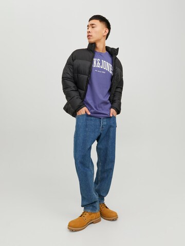 JACK & JONES Tričko 'Josh' – fialová