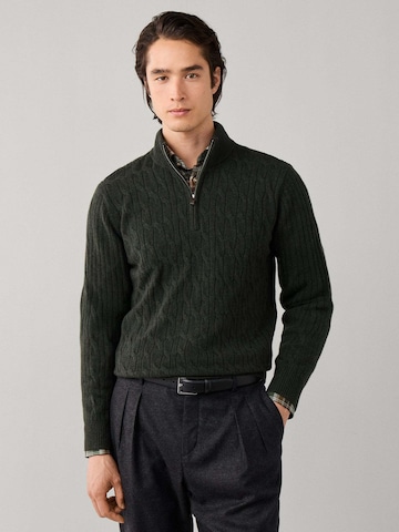 Hackett London Trui in Groen: voorkant